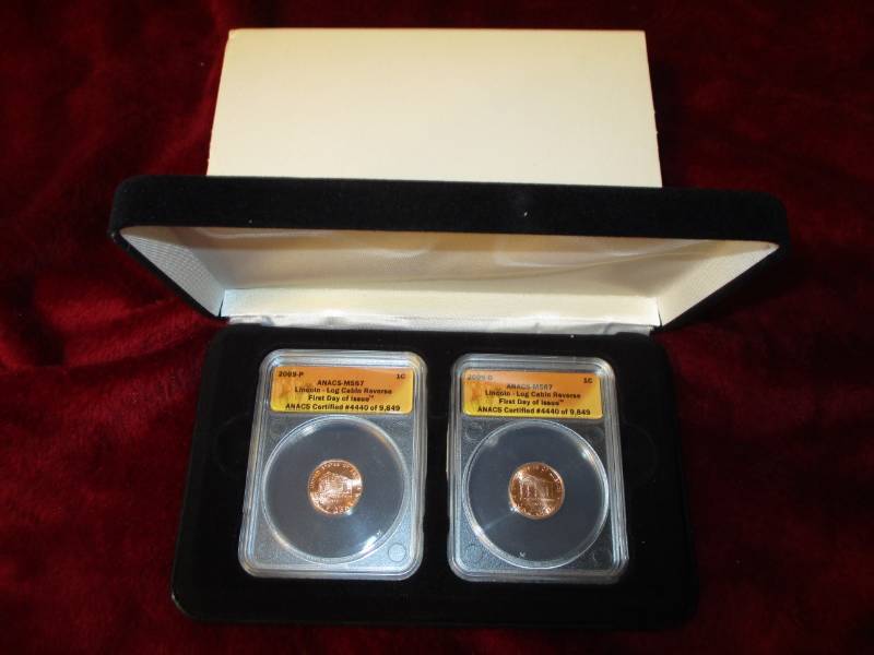 lot 224 image: 2009 Lincoln Cent Set P&D Graded MS67