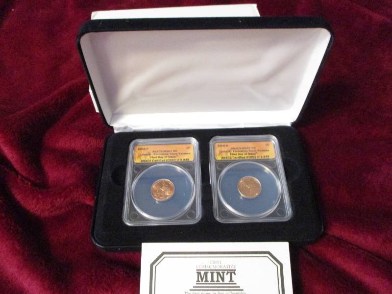 lot 225 image: 2009 Lincoln Cent Set P&D Graded MS67