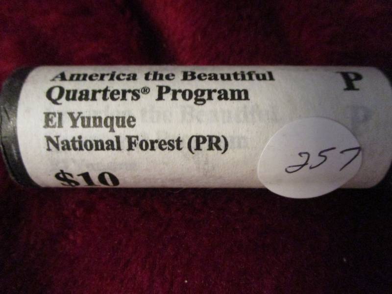 lot 257 image: 2012 P roll of El Yunque Quarters