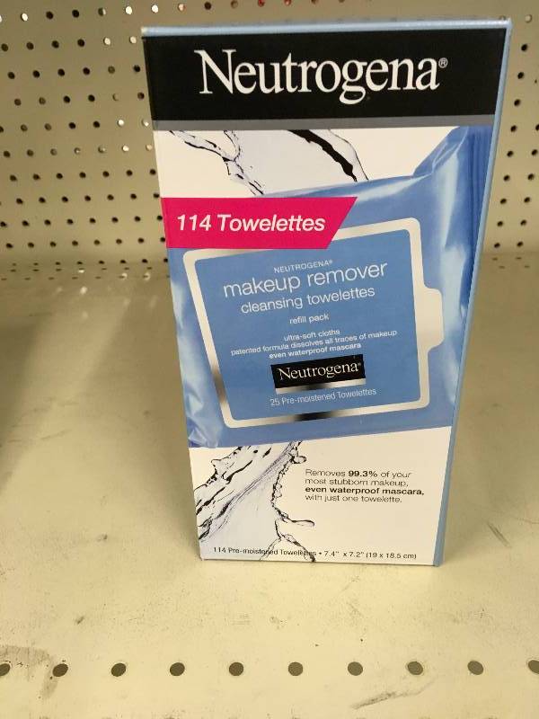 Neutrogena Makeup Remover Towelettes, Retail $14.99