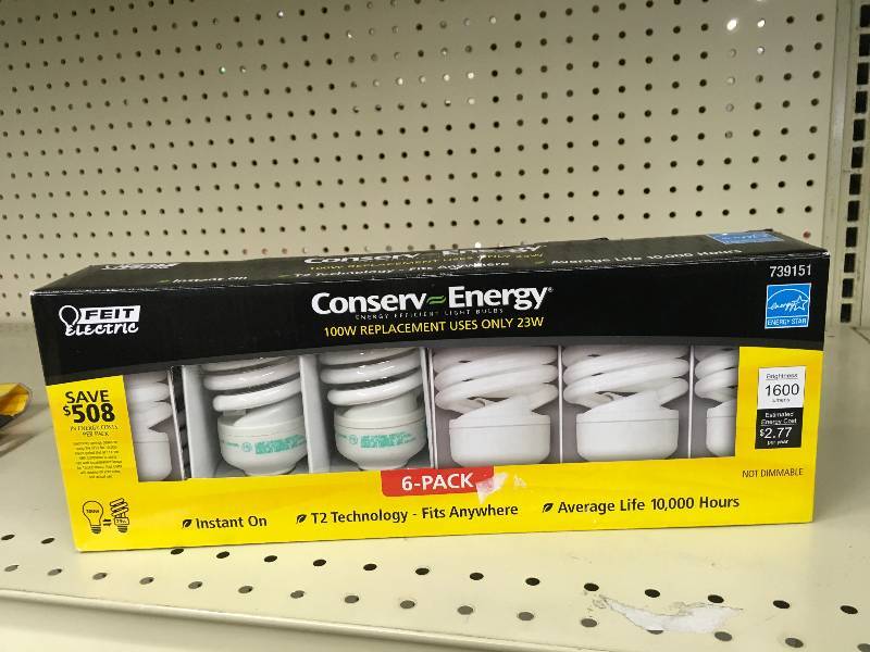 Feit T2 23W Mini Light bulbs, Retail $9.99