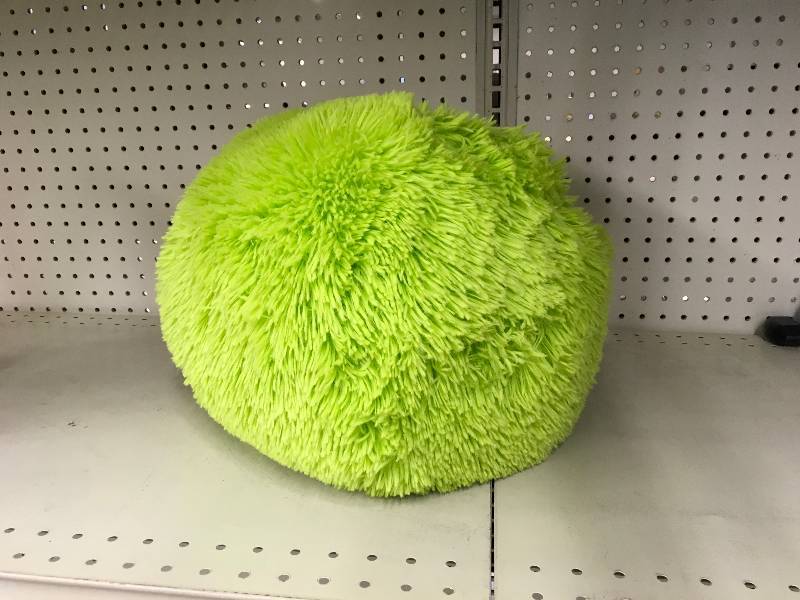 Round Fuzzy Pillow, Retail $19.99