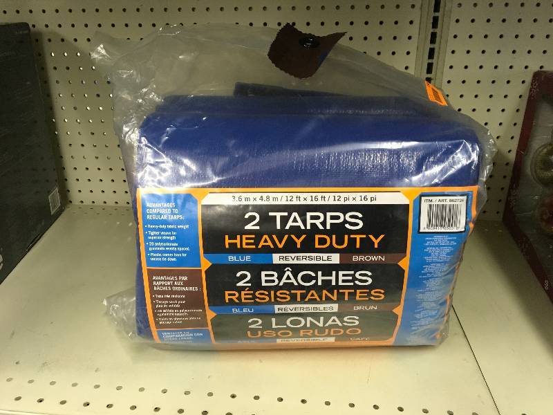 Two Tarps Heavy Duty, Retail $19.99