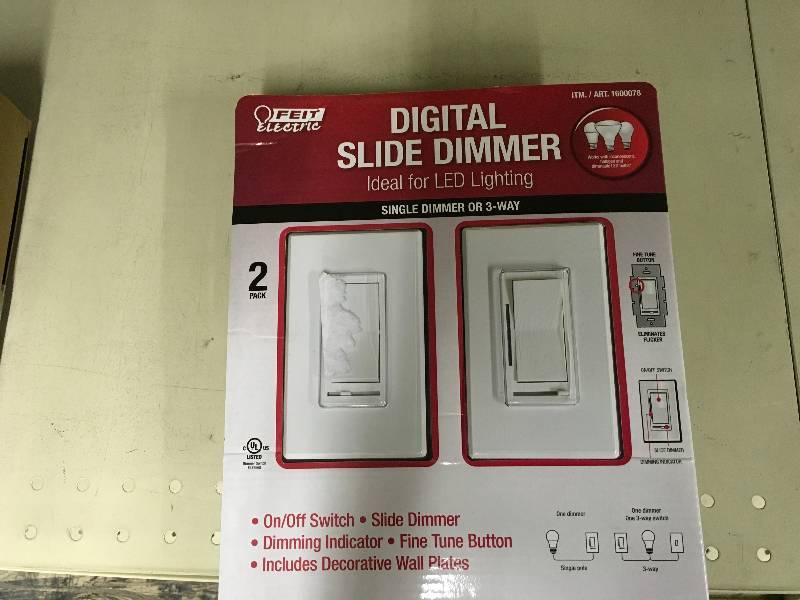 2PK Digital Slide Dimmer, Retail $19.99