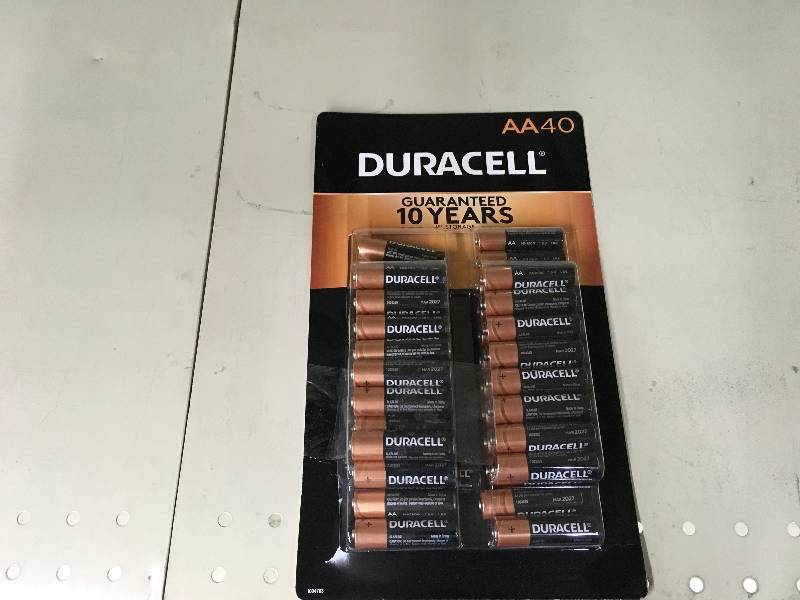 Duracell 40PK AA Batteries, Retail $15.99