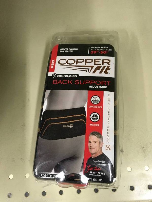 Copper Fit Back Support, Retail $7.99