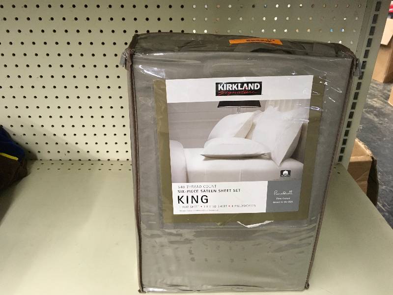 Kirkland Signature 540TC Cotton Sateen 6-piece Sheet Set, Retail $68.99