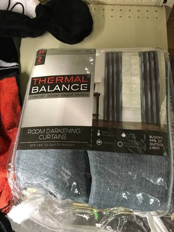 Thermal Balance Curtains, Retail $21.99