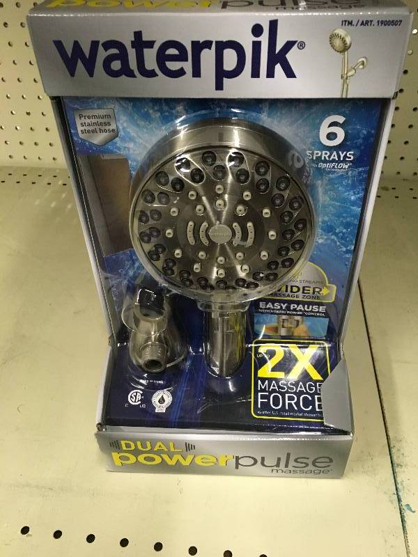 Waterpik Shower Head, Retail $39.99