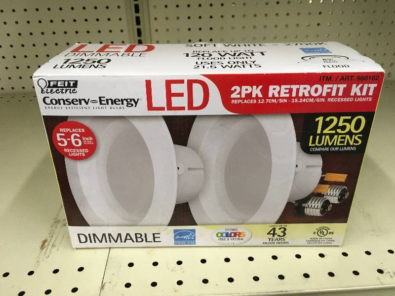 Feit 2PK LED Retrofit Kit, Retail $15.99