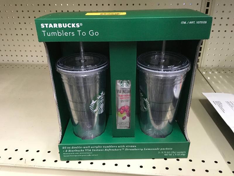 Starbucks Two Pack Tumblers, Retail $30.00