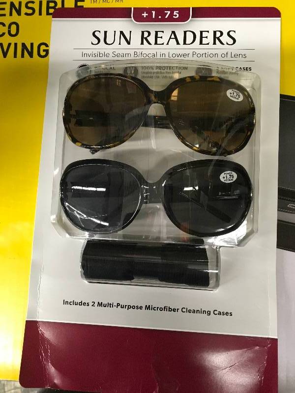 Sun Readers 1.75 , Retail $14.99