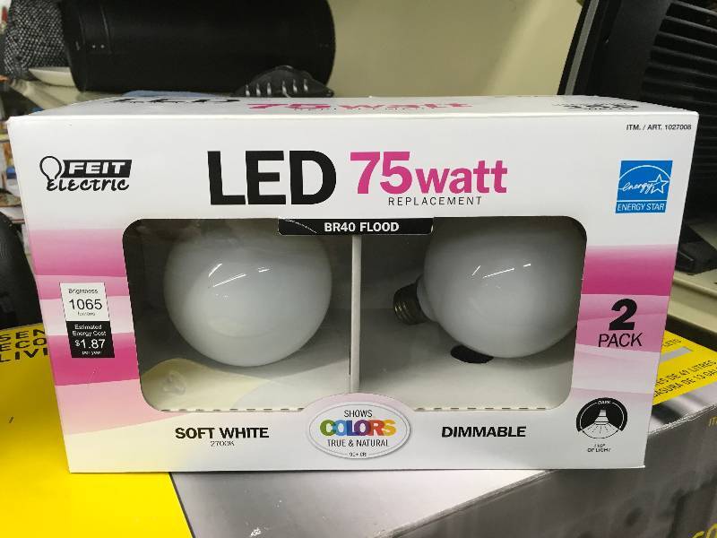 Feit LED 2PK 75 Watt, Retail $17.99