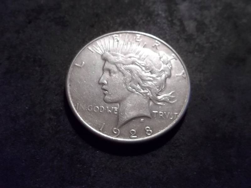 1928 S Silver Peace Dollar
