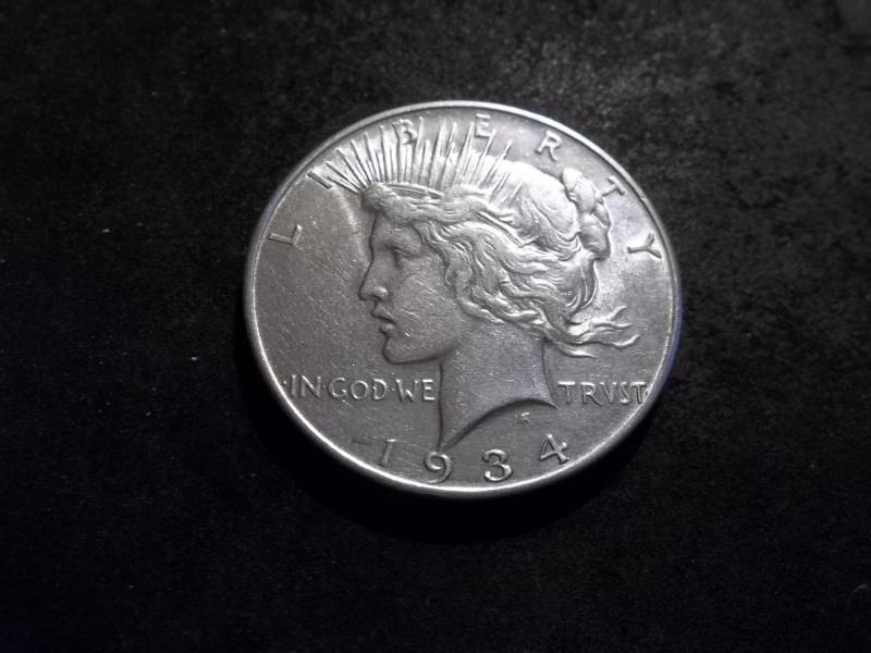 1934 D Silver Peace Dollar