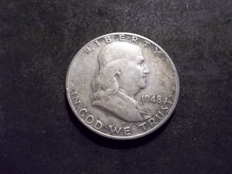 1948 D Franklin Half Dollar