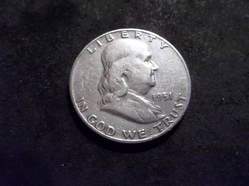 1951 D Franklin Half Dollar