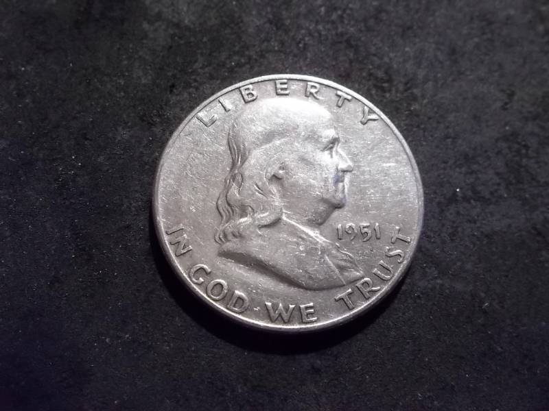 1951 S Franklin Half Dollar