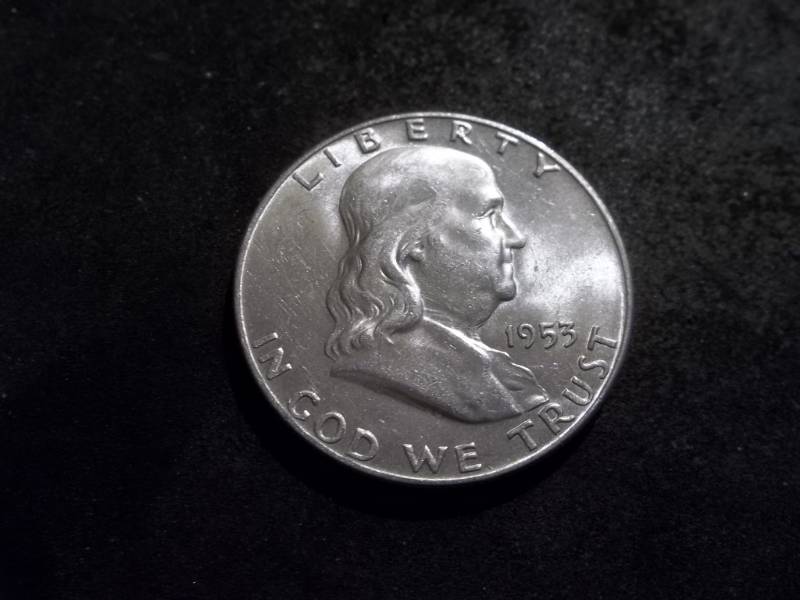 1953 D  Franklin Half Dollar