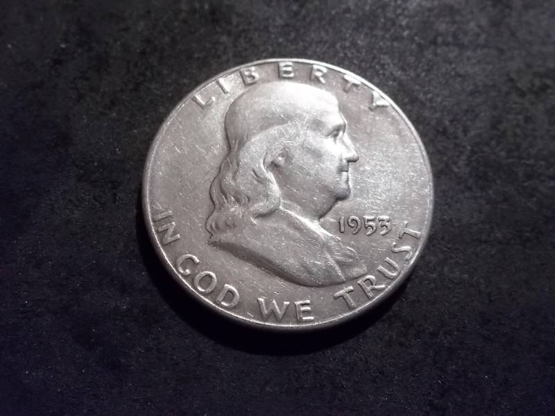 1953 S Franklin Half Dollar