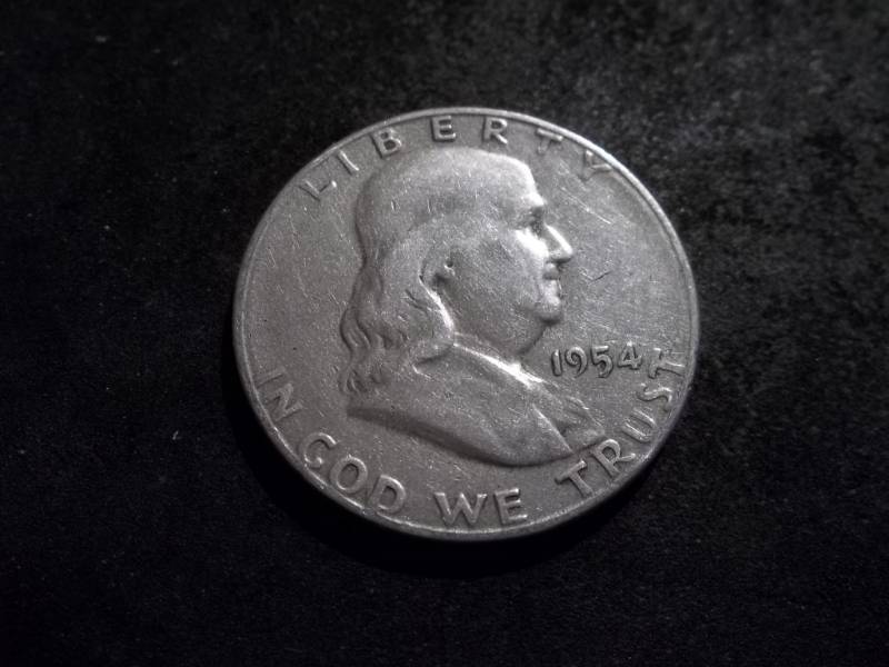 1954 S Franklin Half Dollar