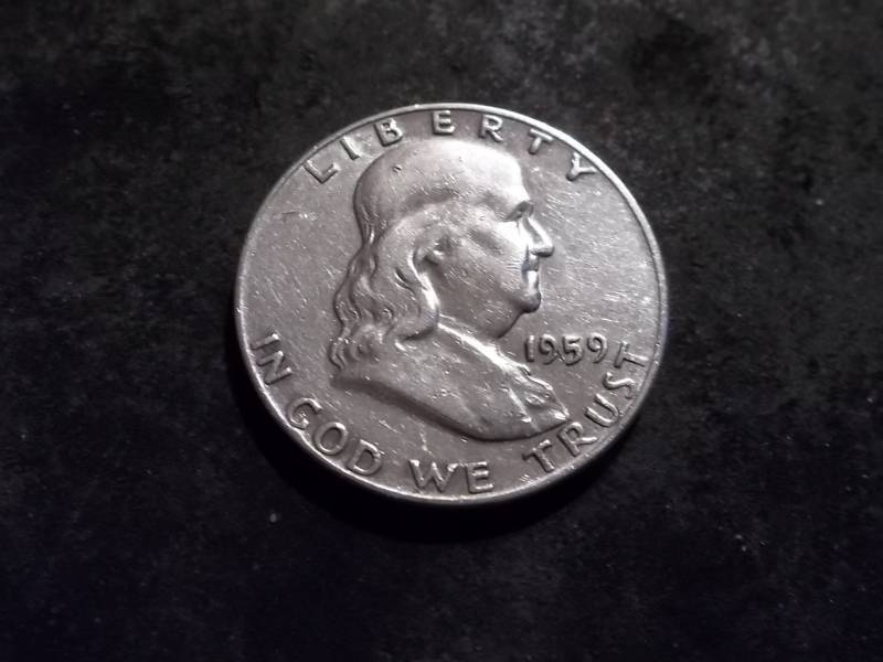 1959 D Franklin Half Dollar