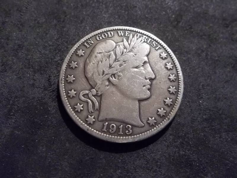 1913 D Barber Half Dollar