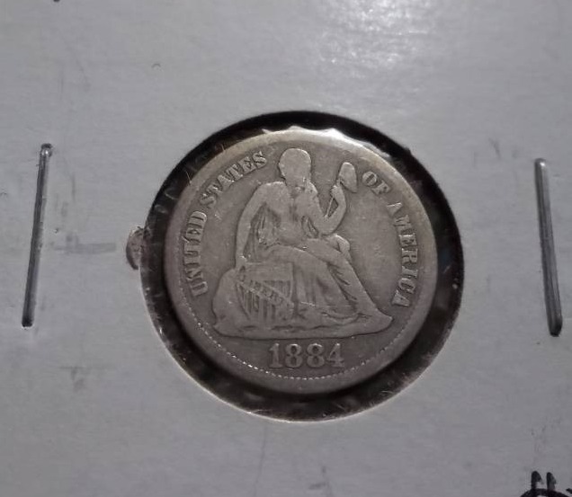 1884 Seated Liberty Dime
