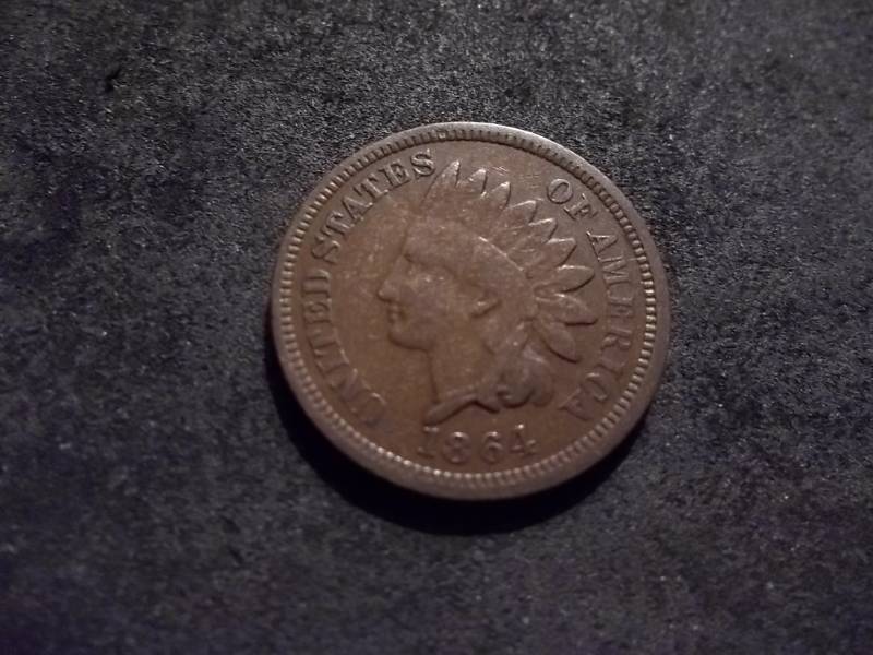 1864 Indian Head Cent Later Strike