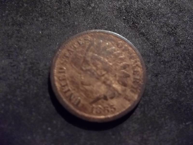 1865 Indian Head Cent Plain 5