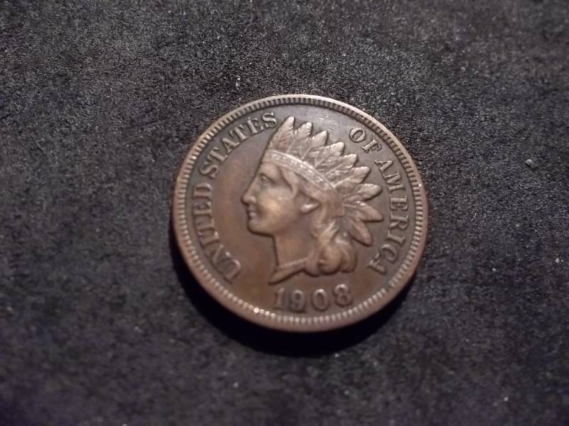 1908 S Indian Head Cent Key Coin