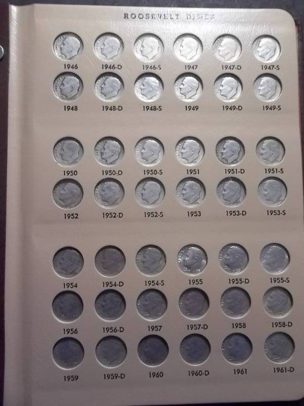Complete Set Of Roosevelt Dimes From 1946-2014