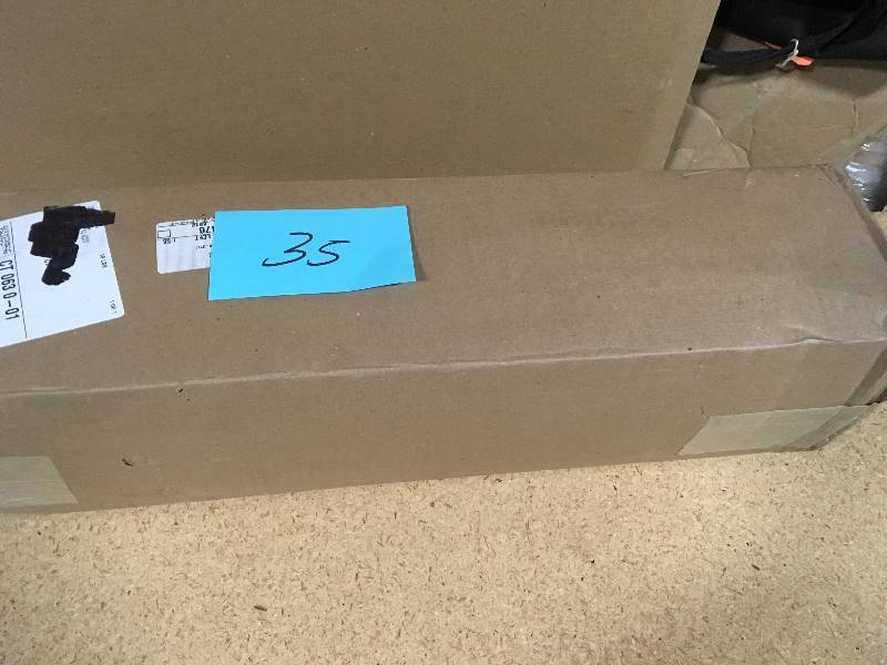 lot 35 image: HUSKY 6 ft. x 100 ft. Black 6 mil. Plastic Sheeting not used