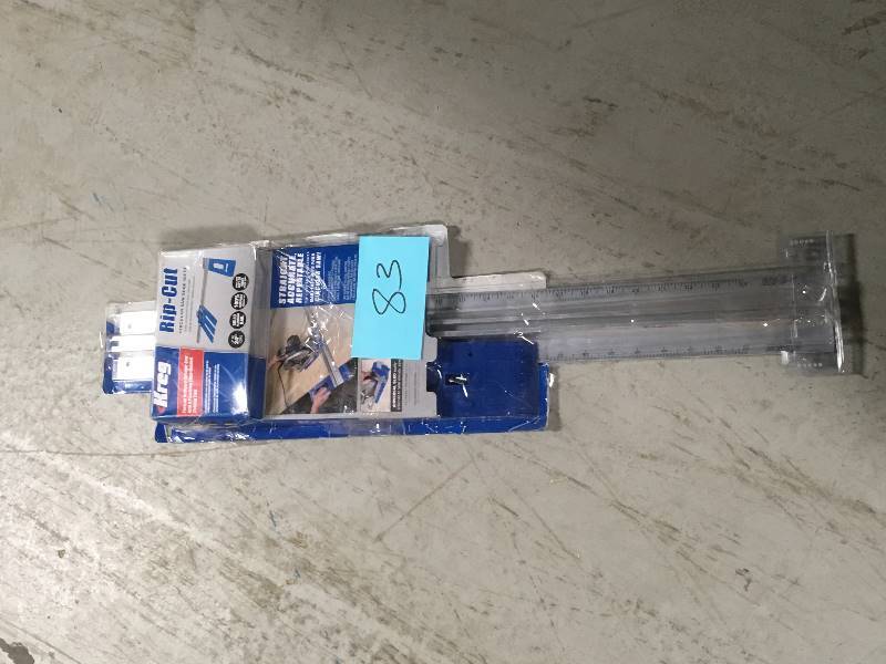 lot 83 image: Kreg 24 in. Rip-Cut Aluminum Circular Saw Guide open box in like new condition