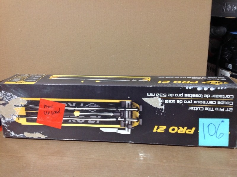 lot 106 image: QEP  21 in. Manual Pro Tile Cutter  in good conditions