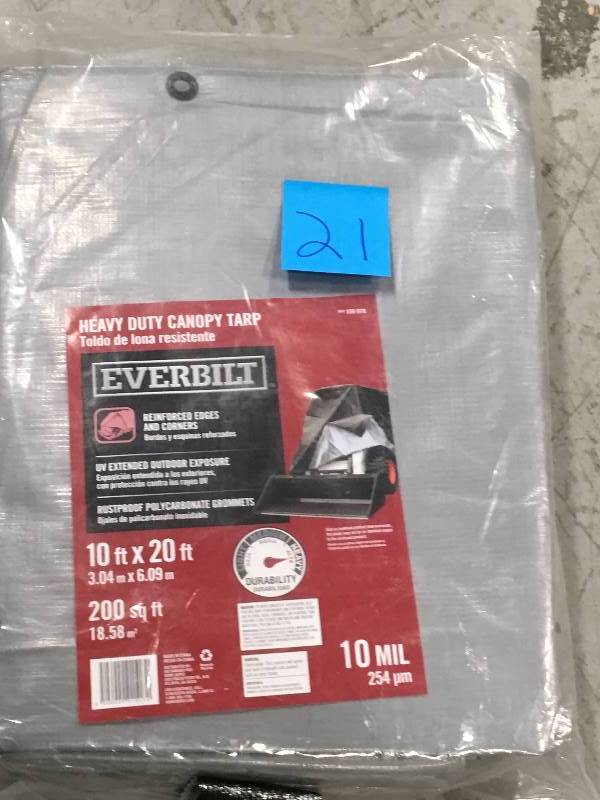 Everbilt 10 ft. x 20 ft. Heavy-Duty Canopy Tarp not used