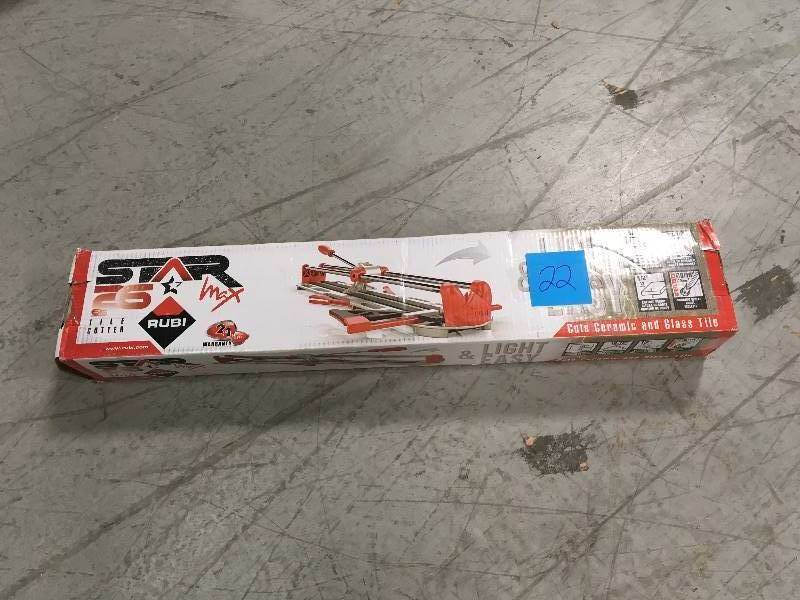 Rubi 26 in. Star Max Tile Cutter USED in good condition