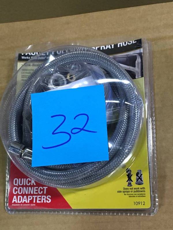Faucet Pull-Out Spray Hose for Kitchen Pullout Heads, Gray not used open box