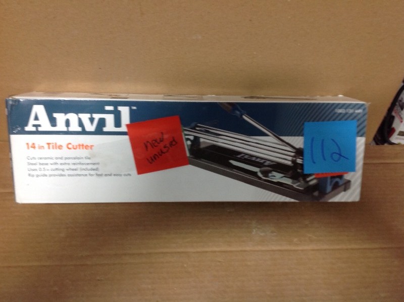 ANVIL 14 in. Ceramic and Porcelain Tile Cutter in good conditions