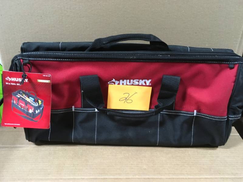 lot 26 image: Husky 24 in. Tool Bag in like new condition
