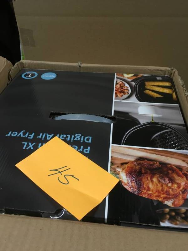 lot 45 image: modernhome Premium Digital Air Fryer (5.8 Qt.1700-Watt) open box in like new condition