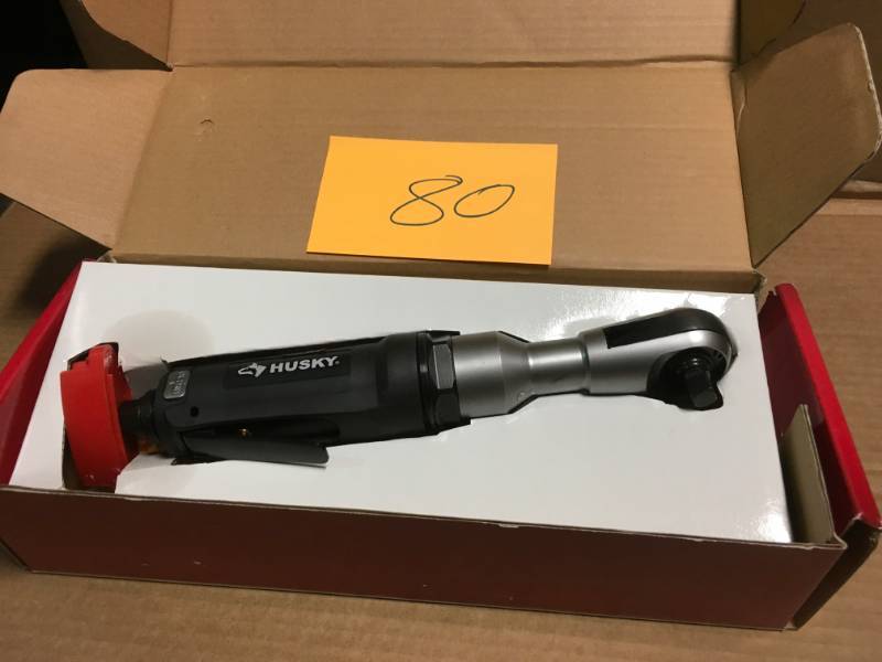 lot 80 image: Husky 80 ft.lbs. 38 in. Reaction-Less Ratchet in like new condition