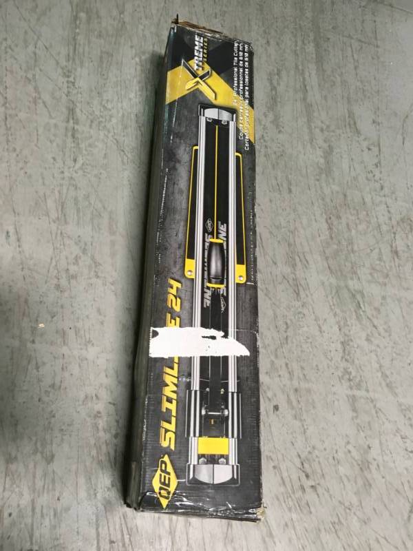 lot 95 image: QEP 24 in. Professional Slimline Tile Cutter open box in like new condition