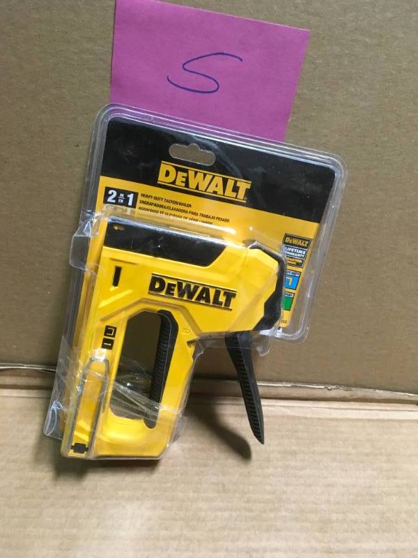 lot 5 image: DEWALT 18-Gauge Heavy-Duty StapleNail Gun in good condition