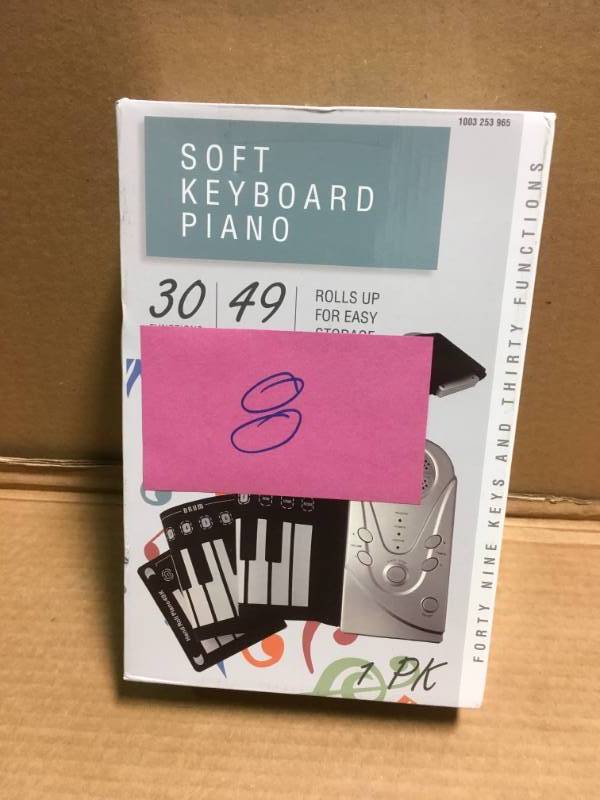lot 8 image: 49 Keys Hand Rolled Piano (1-Pack) in like new condition