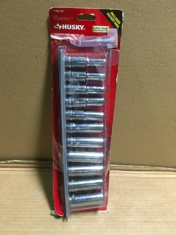 Husky 11 piece on sale deep socket set