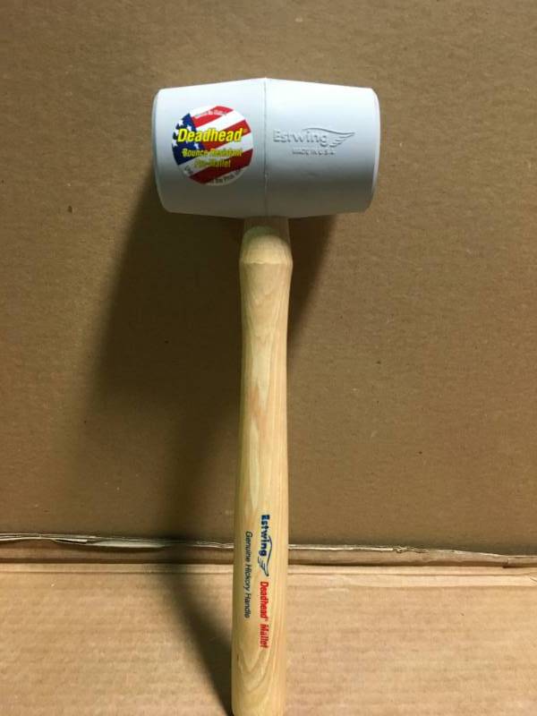 lot 39 image: Estwing 18 oz. No-Mark Deadhead Rubber Mallet in like new condition