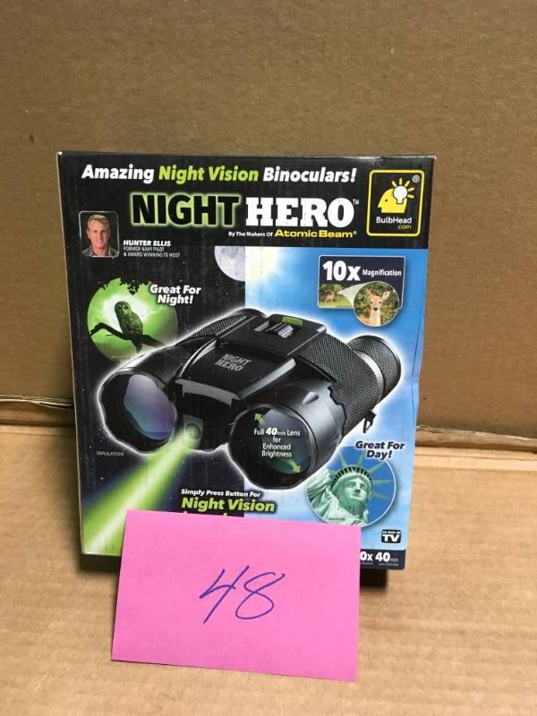 lot 48 image: Night Vision 10x Binoculars in good condition