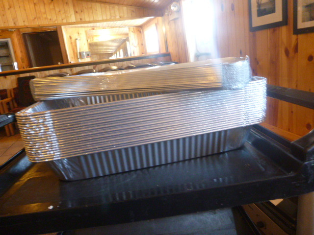 lot 113 image: Full-Size Aluminum Steam Table Pans with Lids