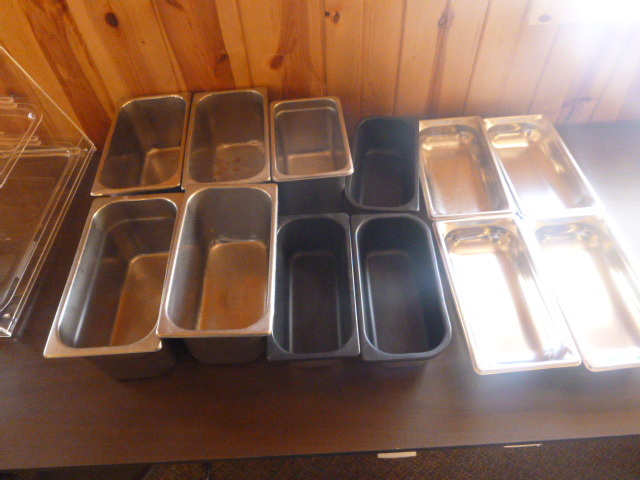 lot 144 image: 12 Steam Table Pans